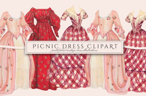 Download Summer Picnic Dress Illustrations - Premium Resources