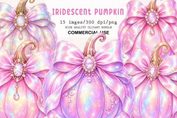 Download Pink Iridescent Pumpkins Clipart - Premium Resources