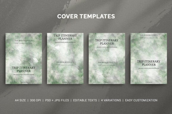 Download Trip Itinerary Planner Cover Templates - Cover Collection
