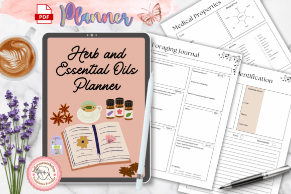 Download Herbs &amp; Essential Oils Planner PDF - Premium Resources