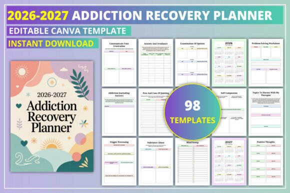 Download 2026-2027 Addiction Recovery Planner - Cover Collection