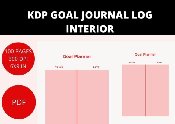 Download KDP GOAL PLANNER PDF INTERIOR - Planner pdf Collection