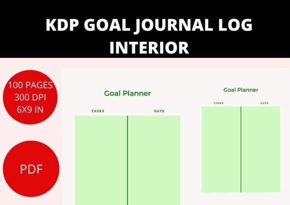 Download KDP GOAL PLANNER PDF INTERIOR - Planner pdf Collection