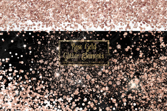 Download Rose Gold Glitter Elements - Premium Bundle