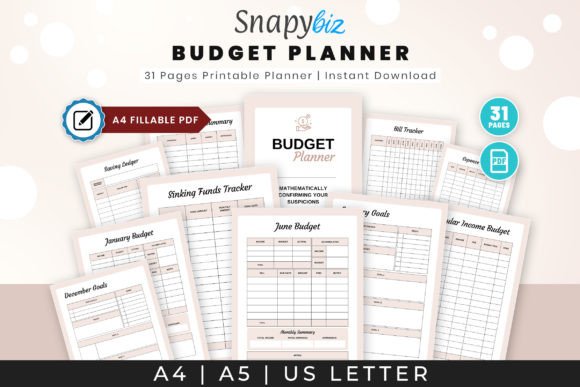 Download Fillable Budget Printable Planner PDF - Planner pdf Collection