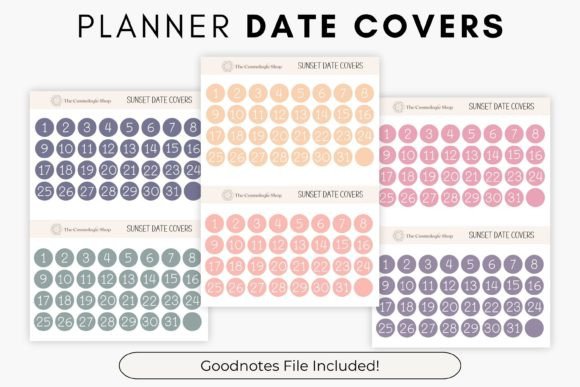 Download Sunset Printable Date Covers - Cover Collection