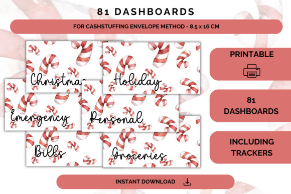 Download Candy Cane Dashboards Budget Planner Pdf - Planner pdf Collection