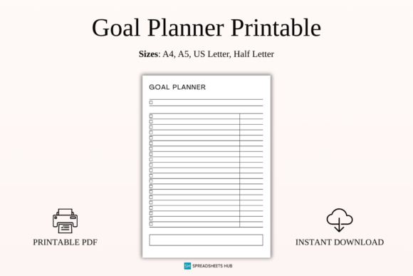 Download Weekly Habit Strategic Goal Planner PDF - Planner pdf Collection