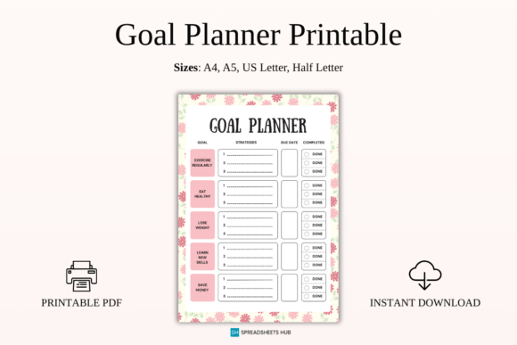 Download Multi-Goal Strategy Planner PDF - Planner pdf Collection